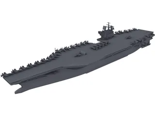 Aircraft Carrier 3D Model preview