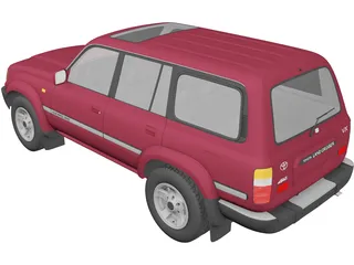 Toyota Land Cruiser J80 (1989) 3D Model preview