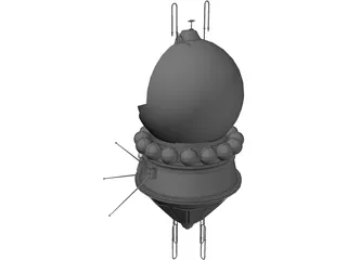 Vostok 1 3D Model preview