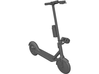 Electric Scooter 3D Model preview