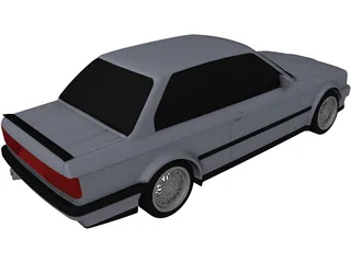 BMW 320i 3D Model preview