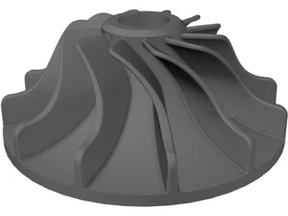 Impeller 3D Model preview