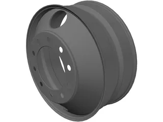 Truck Rim 3D Model preview