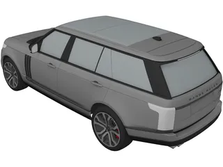Range Rover SVA Dynamic LWB (2017) 3D Model preview