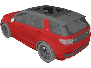 Land Rover Discovery Sport (2016) 3D Model preview