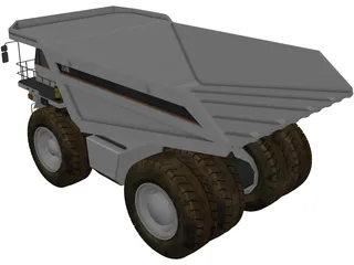 Mining Dump Truck 3D Model preview