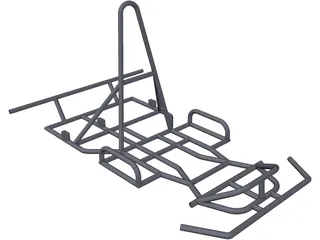 Go Kart Chassis 3D Model preview