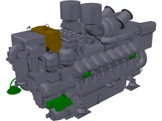 MTU 4000 3D Model preview