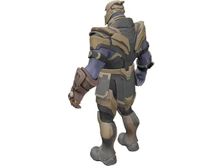 Thanos Armor 3D Model preview
