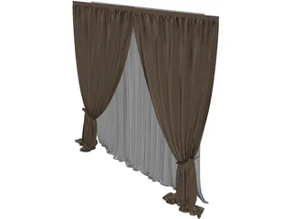 Curtain 3D Model preview