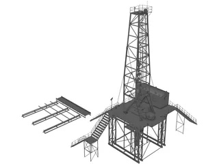 Land Rig 3D Model preview