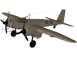 Junkers Ju 88 3D Model preview