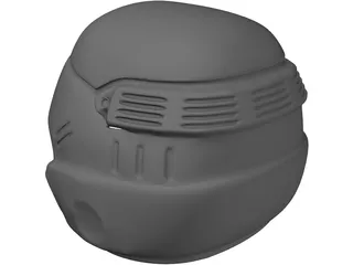 Starship Troopers Helmet 3D Model preview