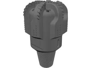 Tricone Drill Bit 3D Model preview