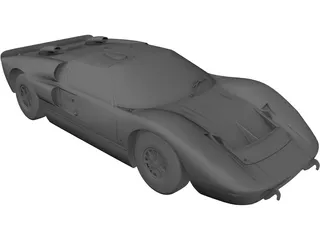 Ford GT40 Mk2 (1966) 3D Model preview