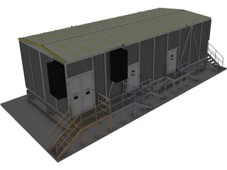 Gas Processing Skid 3D Model preview