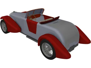 Classic Vehicle 3D Model preview
