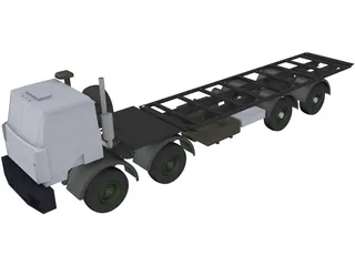 Volat MZKT 65272 8x8 Military Truck 3D Model preview