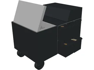 Pull Cart 3D Model preview