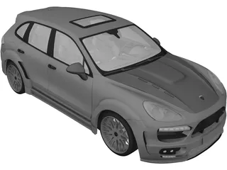Porsche Cayenne Turbo Hamann (2010) 3D Model preview