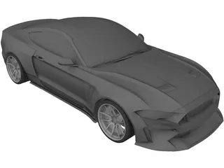 Ford Mustang GT Fastback (2018) 3D Model preview