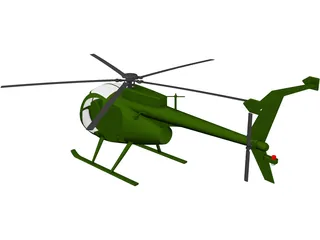 MD Helicopters MH-6 Little Bird 3D Model preview