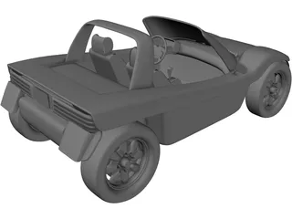 Dune Buggy 3D Model preview