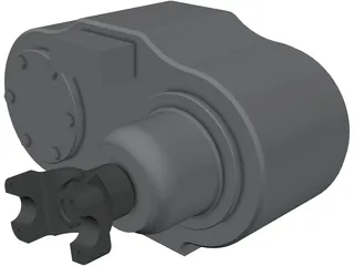 Transfer Case 4x4 3D Model preview