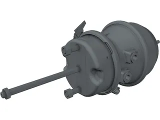 Brake Tristop Cylinder 3D Model preview