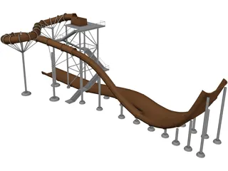 Water Park 3D Model preview