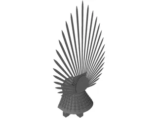 Toyotomi Helmet 3D Model preview