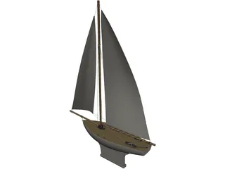 Toy Boat 3D Model preview