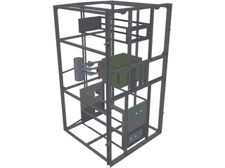 Electric Transformer Container 3D Model preview