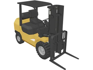 Forklift 3D Model preview