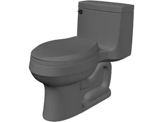 Toilet 3D Model preview