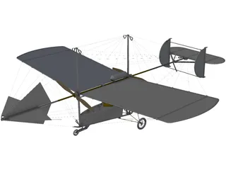 Vlaicu II 1910 3D Model preview