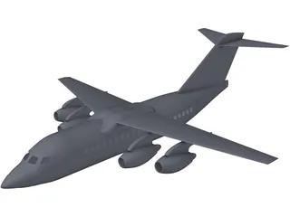 British Aerospace BAe 146 3D Model preview