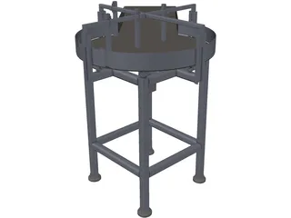 Rotary Table Feeder 3D Model preview