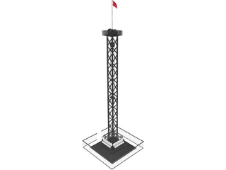 Rail Tower Extreme 3D Model preview