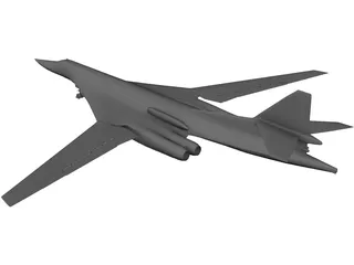 Tupolev Tu-160 3D Model preview