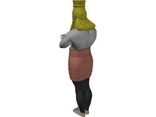 Nebuchadnezzar Statue 3D Model preview