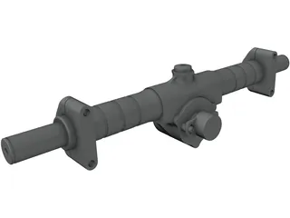 KAZ Technologies FSAE Steering Rack 3D Model preview