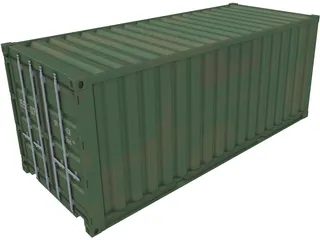 Shipping Container 3D Model preview