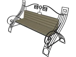 Bench 3D Model preview