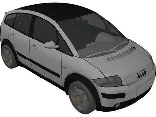 Audi A2 3D Model preview