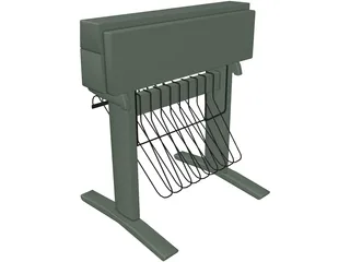 HP450C Plotter 3D Model preview