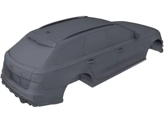 Audi RS6 Body 3D Model preview