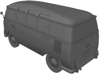 Volkswagen T1 Type 2 3D Model preview