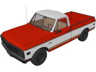 Chevrolet Silverado SS (2002) 3D Model preview