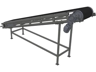 Belt Conveyor 3D Model preview